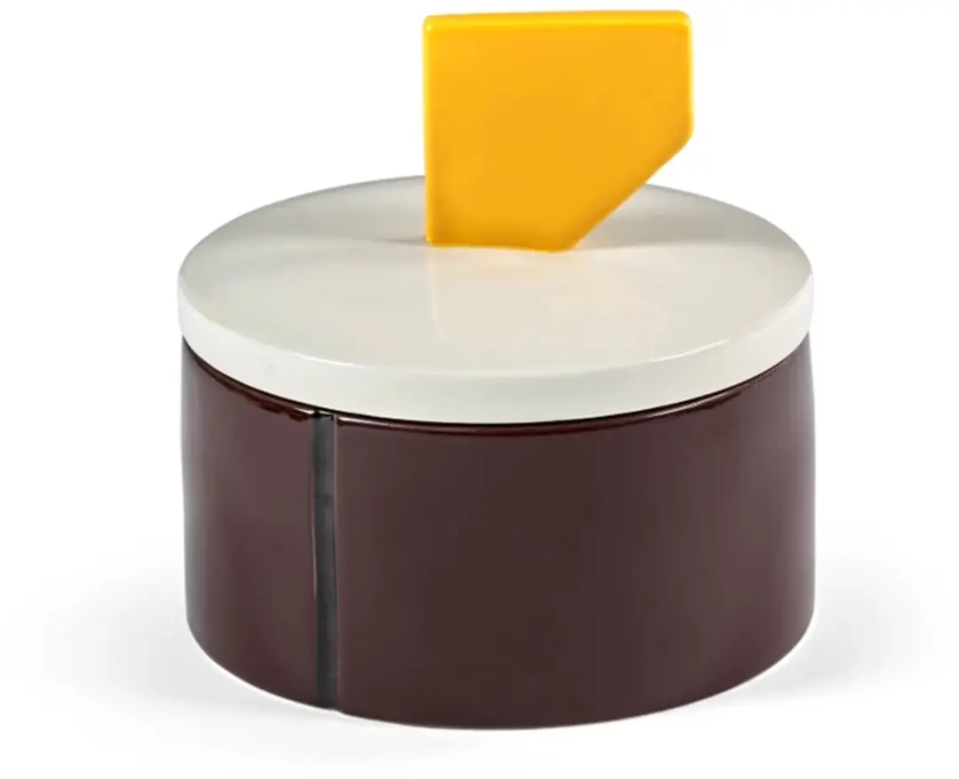 Serax Plan C Candela 03 geurkaars D17cm H16cm burgundy / geel