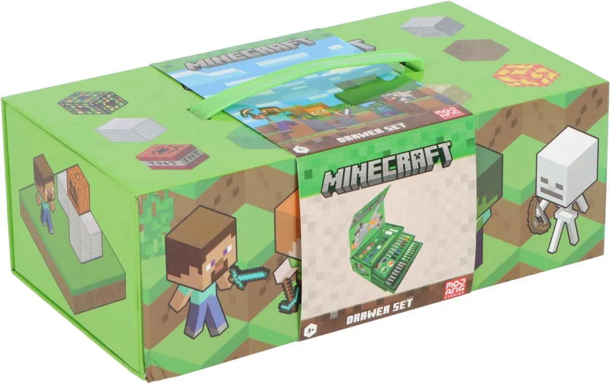 Minecraft Kleurdoos met Lade - 42 Stuks