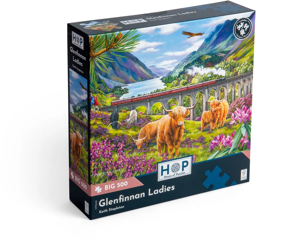 House Of Puzzles Glenfinnan Ladies Puzzel 500 Stuks - Multicolor