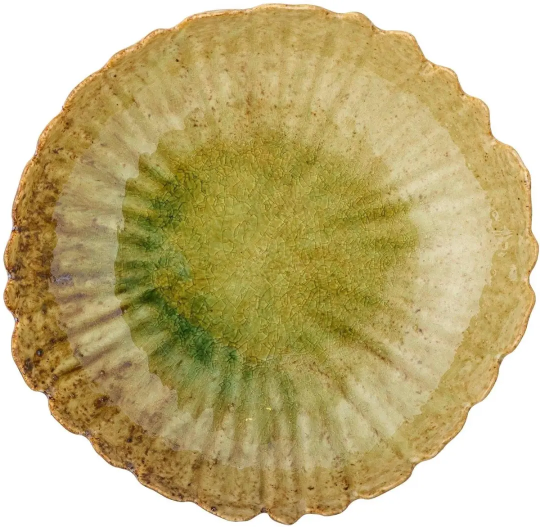 Bloomingville Schaal aardewerk groen Matino 27cm