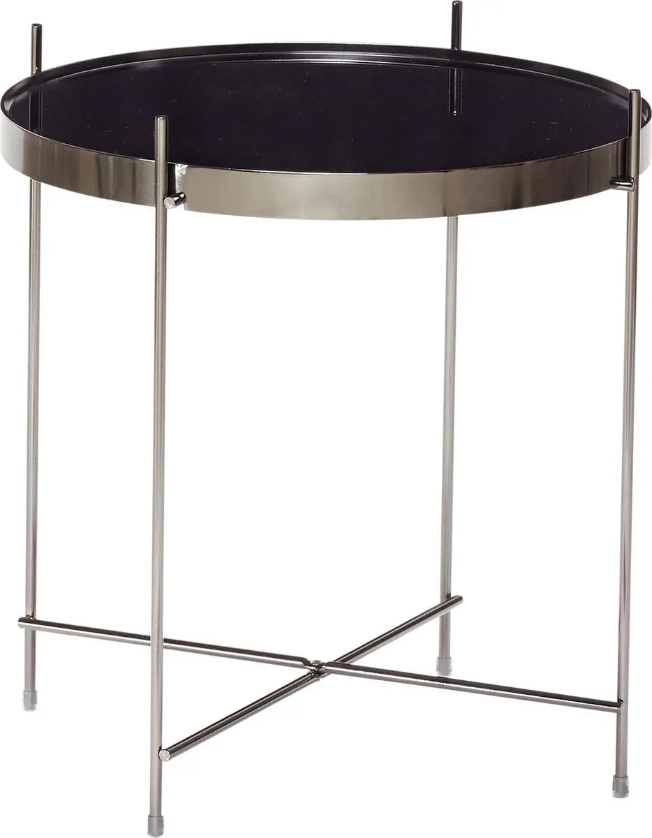 Hübsch Bijzettafel Metaal Grijs Ø43xH45cm