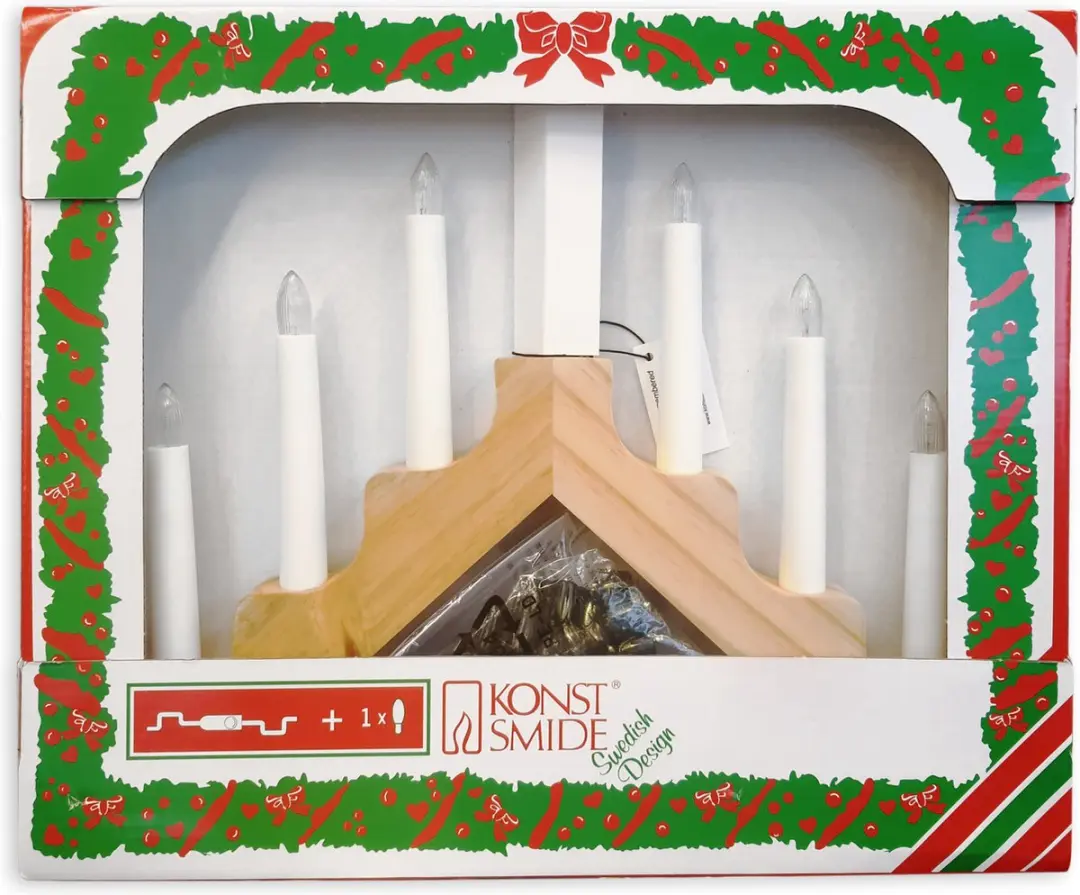 Konstsmide Christmas Licht Houten Kandelaar 7-Lichts - afbeelding 6 van 6
