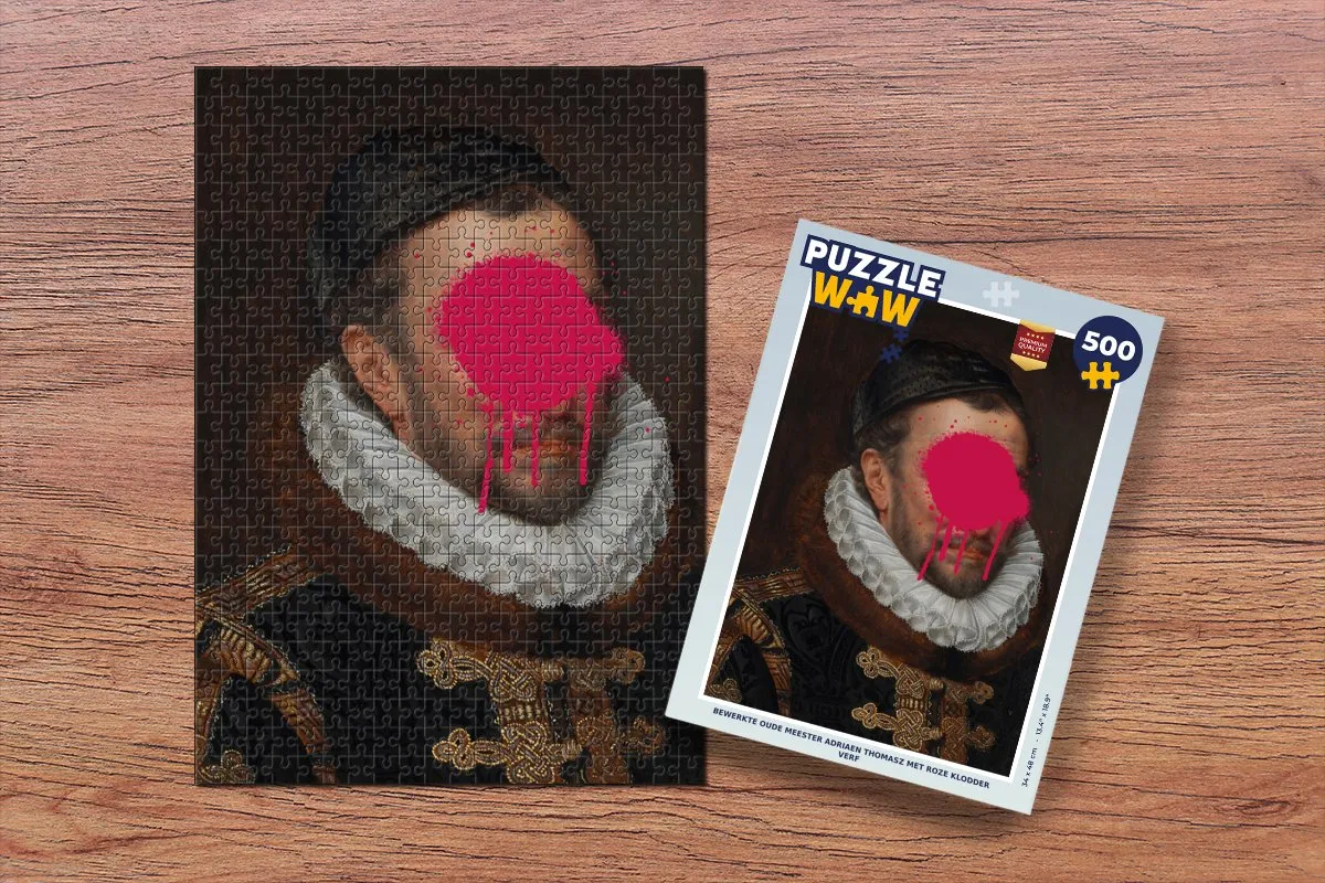 PuzzleWow Willem van Oranje Legpuzzel 500 Stuks - Multicolor