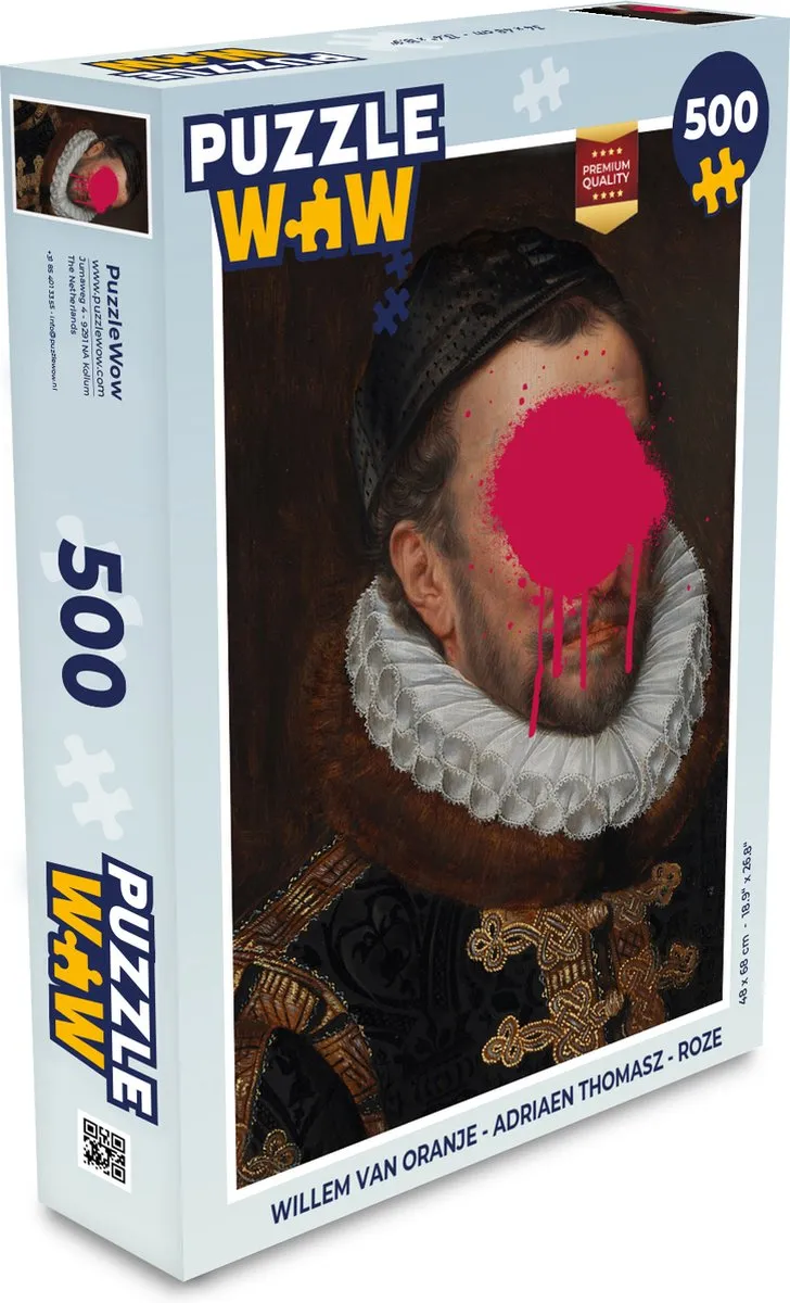 PuzzleWow Willem van Oranje Legpuzzel 500 Stuks