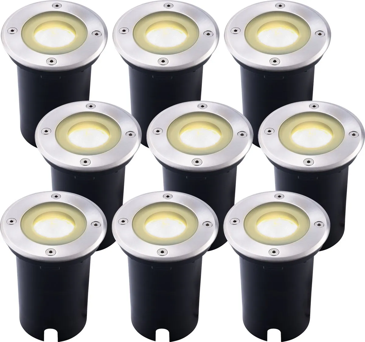 Ledvion 9x LED Grondspot 5W 2700K GU10 IP67