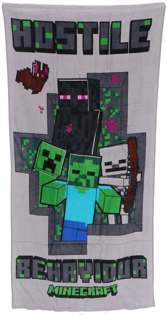Minecraft Strandlaken Hostile 70x140cm
