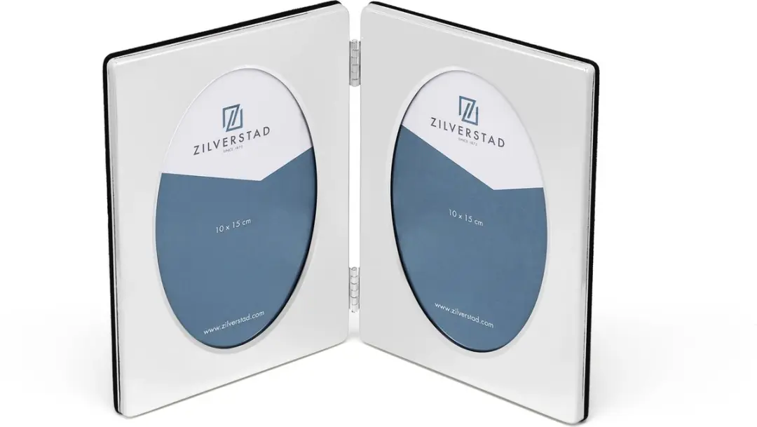 Zilverstad ovaal zilver 2x10x15 metaal portret
