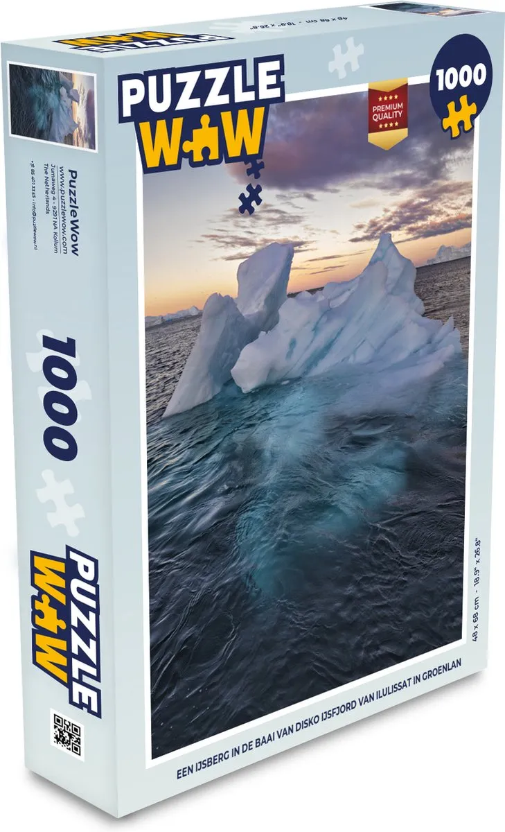 PuzzleWow Groenland Ilulissat IJsberg Legpuzzel 1000 Stuks