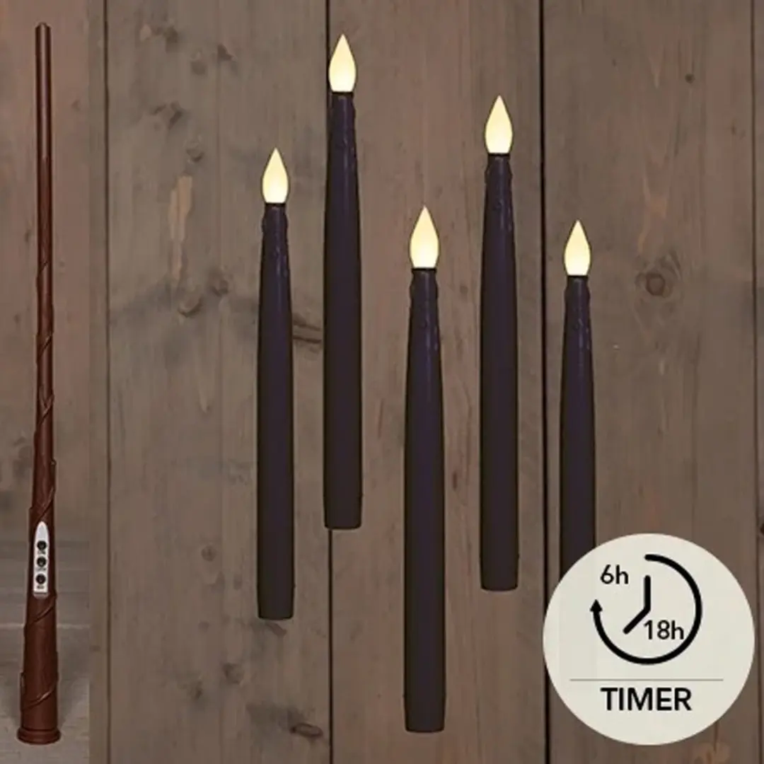 Anna's Collection Zwevende LED kaarsen 28cm - 5 Stuks - afbeelding 2 van 5