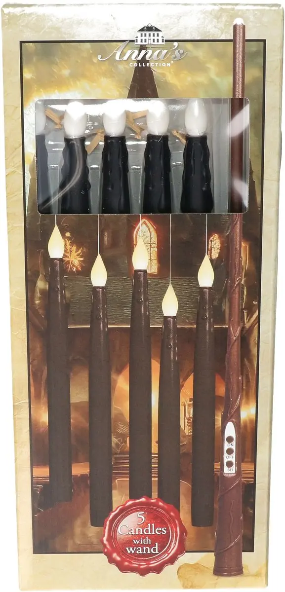 Anna's Collection Zwevende LED kaarsen 28cm - 5 Stuks - afbeelding 3 van 5
