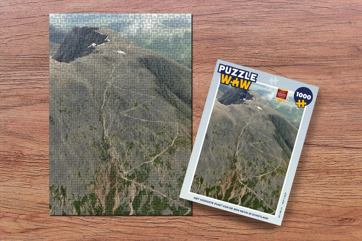PuzzleWow Het Hoogste Punt van de Ben Nevis Legpuzzel 1000 Stuks - Multicolor