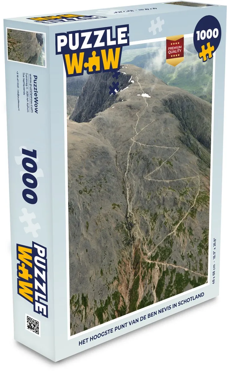 PuzzleWow Het Hoogste Punt van de Ben Nevis Legpuzzel 1000 Stuks