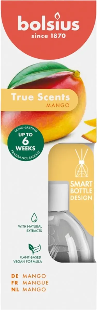 Bolsius True Scents Geurstokjes Mango 60ml - afbeelding 3 van 4