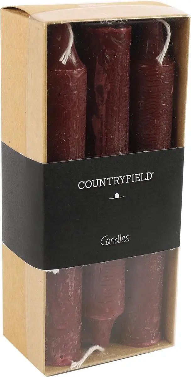 Set van 6 kaarsen Countryfield 14cm