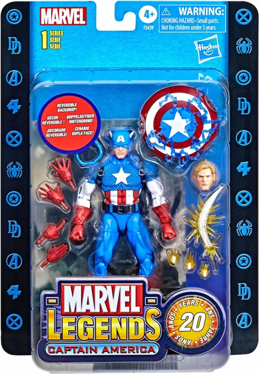 Marvel Legends Captain America 20th Anniversary F34395L0 Speelfiguur