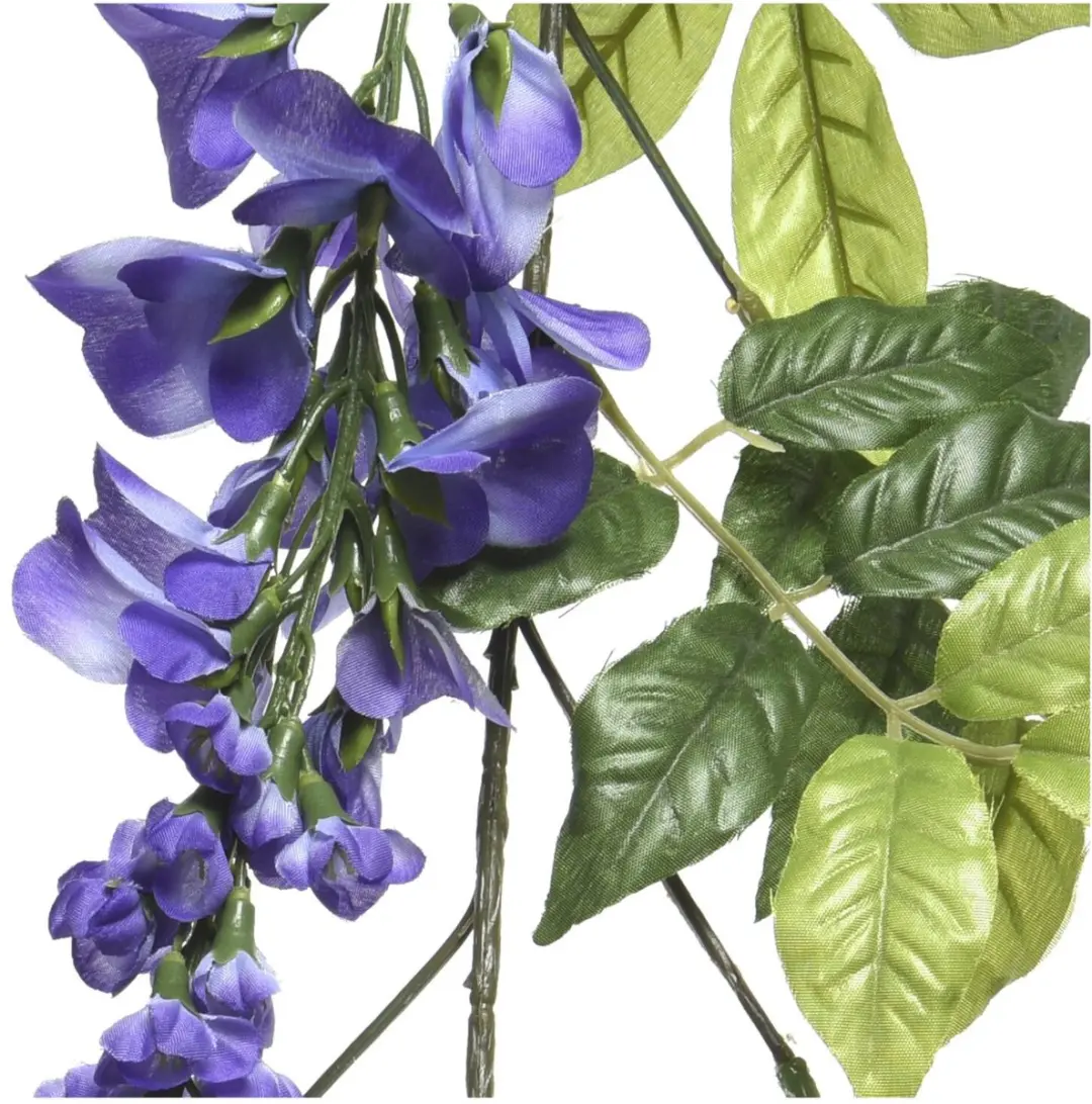 Decoris Plantenslinger Blauwe Regen 150cm - Kunstplant - afbeelding 5 van 6