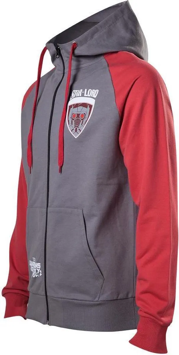 Marvel Guardians of the Galaxy Star-Lord Hoody - Grijs/Rood - XL