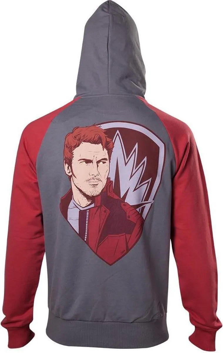 Marvel Guardians of the Galaxy Star-Lord Hoody - Grijs/Rood - XL