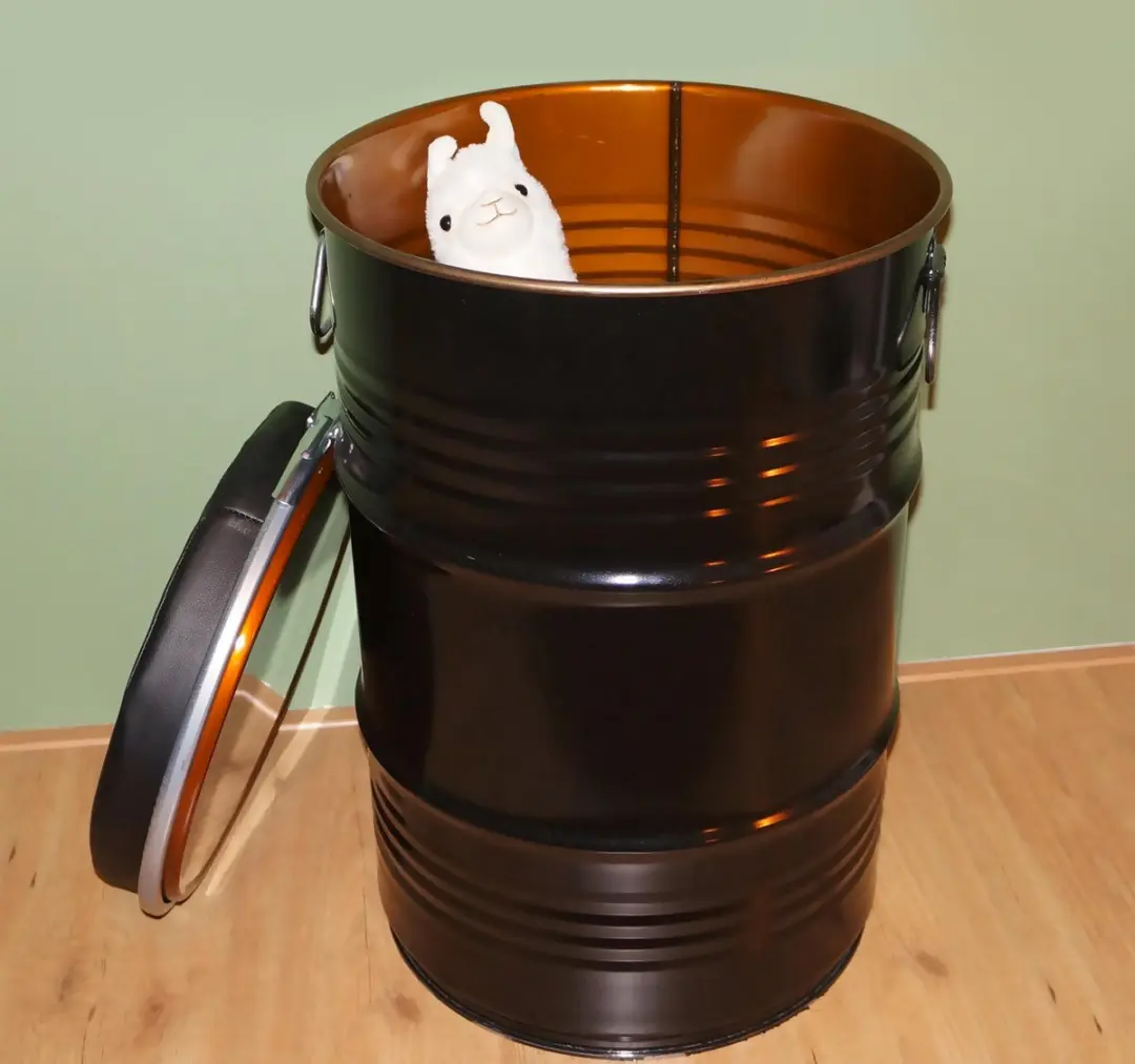 Barrelkings Olievat Krukje 60L - Zwart - afbeelding 6 van 6