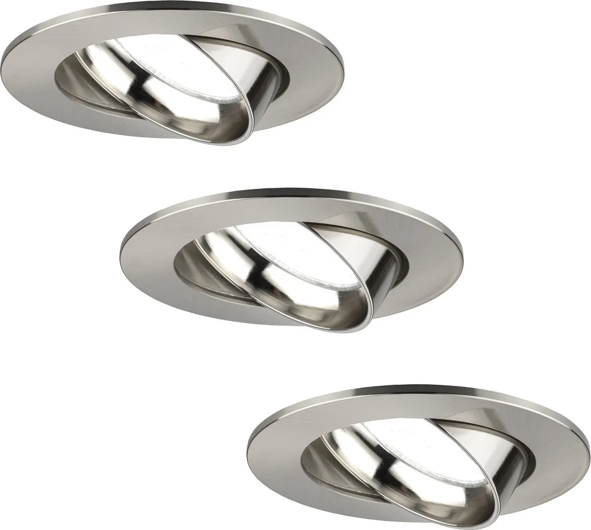 Ledvion 3X LED Inbouwspot Rio RVS