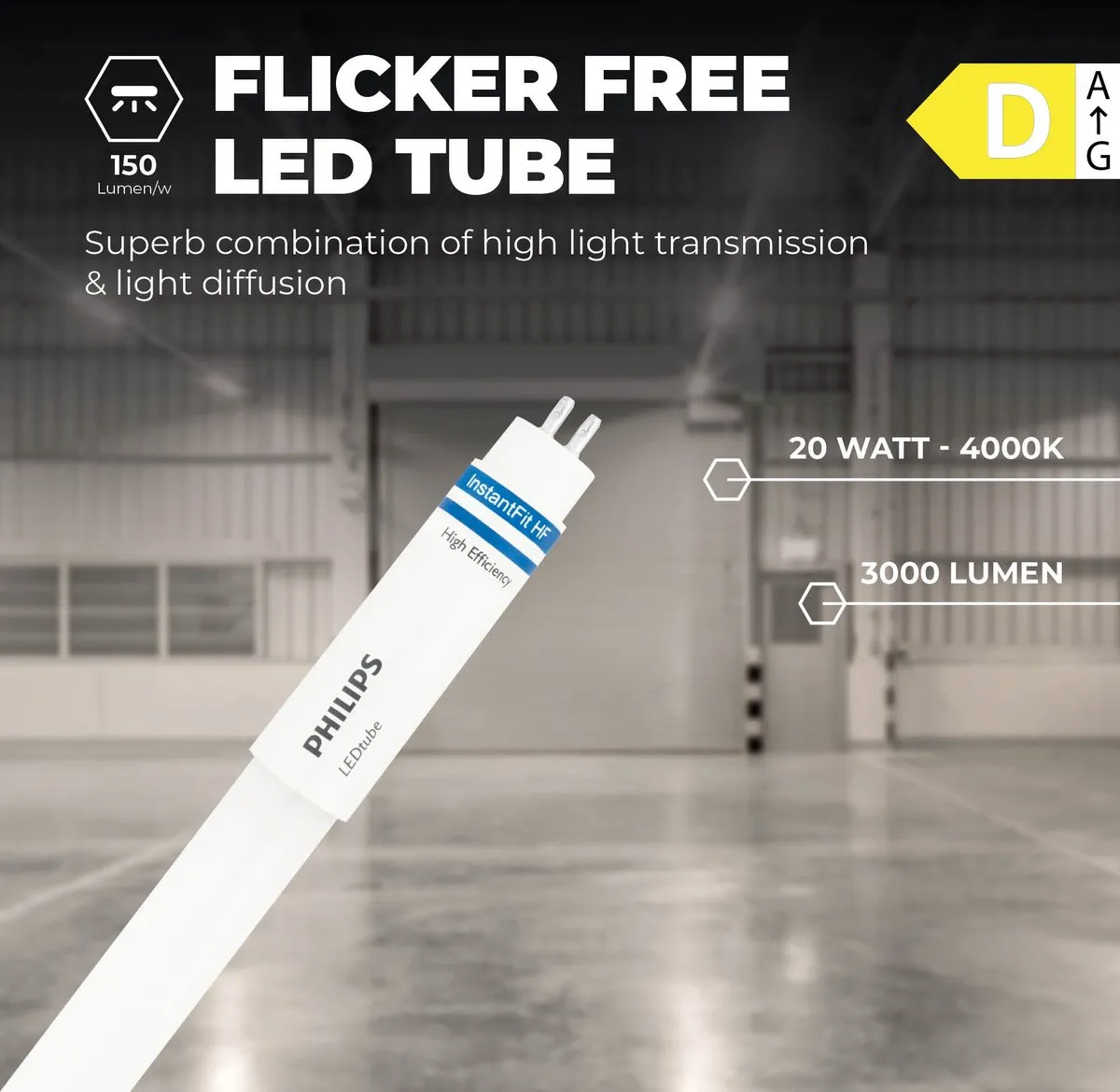 Philips LED T5 MASTER HF 20W 3000lm Daglicht 145cm - afbeelding 6 van 6