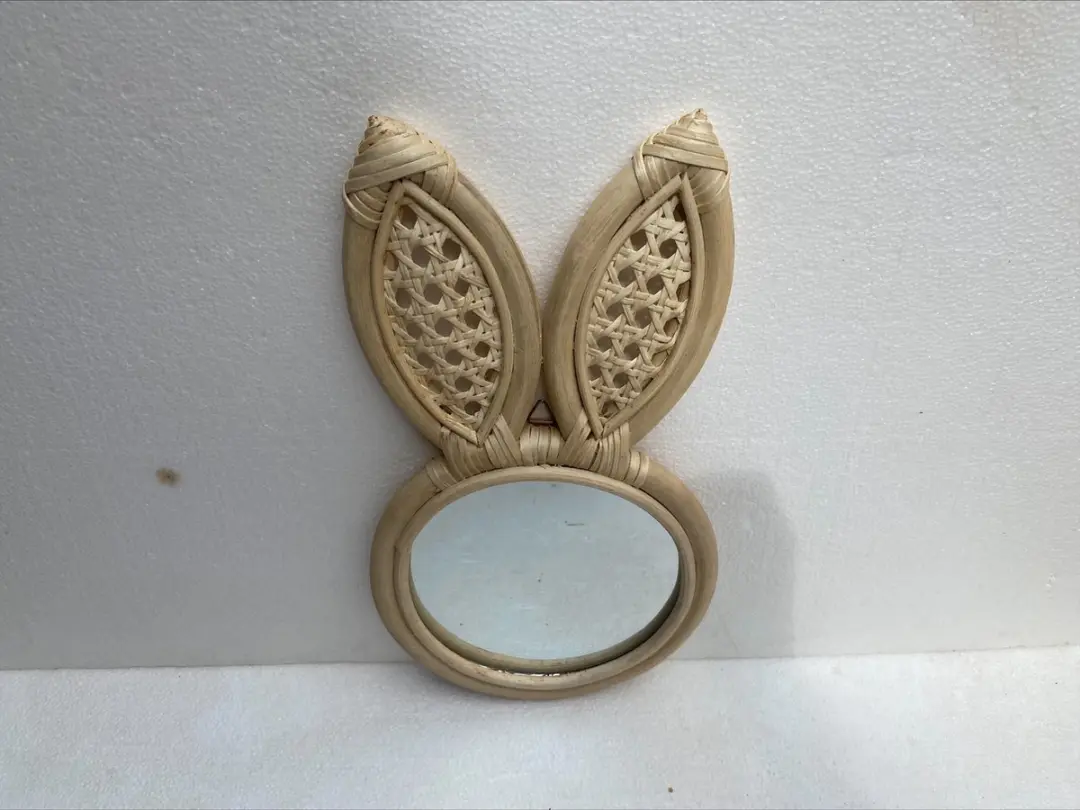 Groenovatie Bamboe Spiegeltje Konijn Naturel 37x20cm - afbeelding 3 van 6