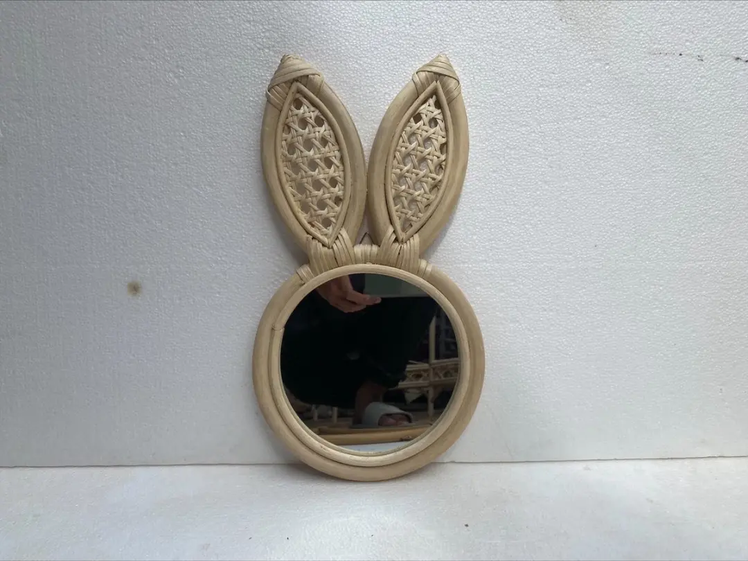 Groenovatie Bamboe Spiegeltje Konijn Naturel 37x20cm - afbeelding 5 van 6