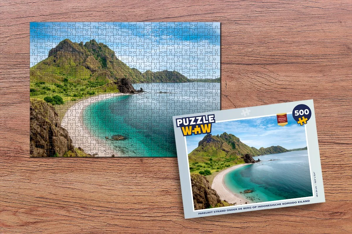 PuzzleWow Legpuzzel Komodo Eiland 500 Stuks - Multicolor