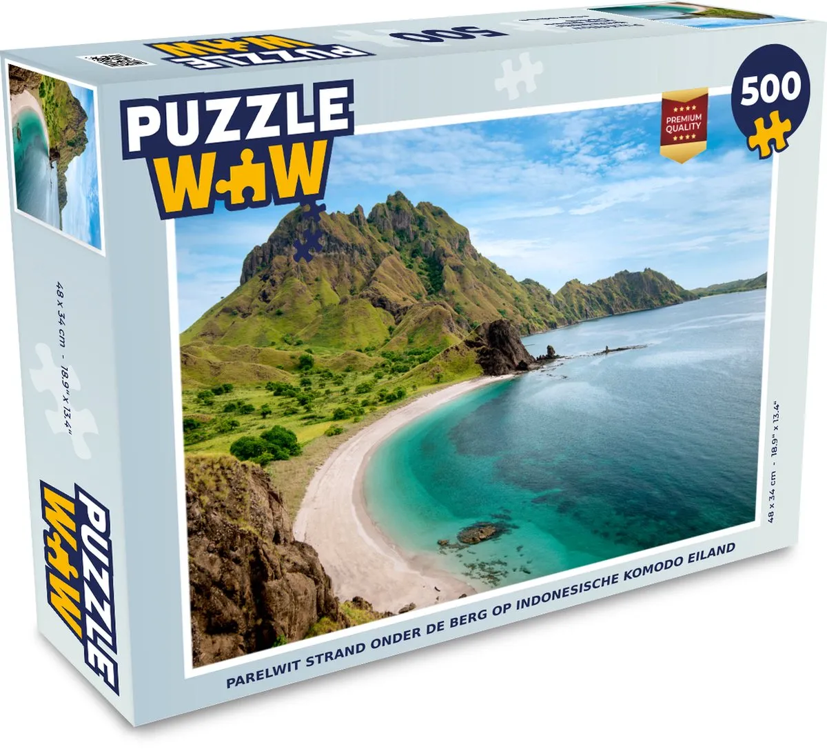 PuzzleWow Legpuzzel Komodo Eiland 500 Stuks