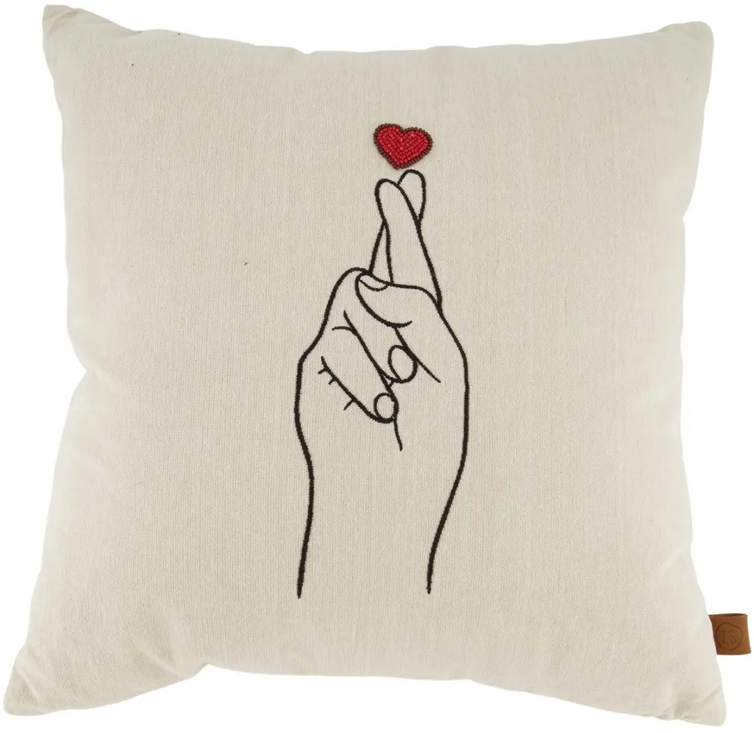 Zusss Kussen Hand 45X45cm Peper En Zout 100% Katoen Peper En Zout