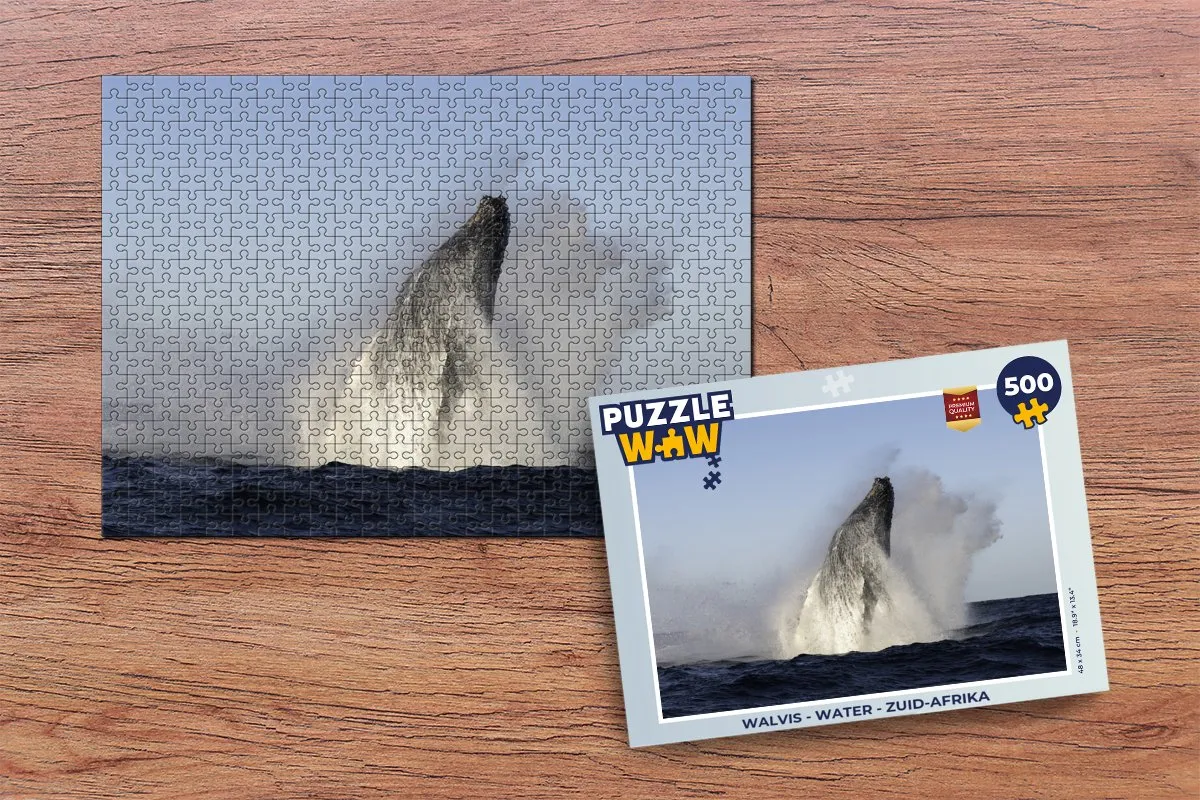 PuzzleWow Walvis Legpuzzel 500 Stuks - Multicolor