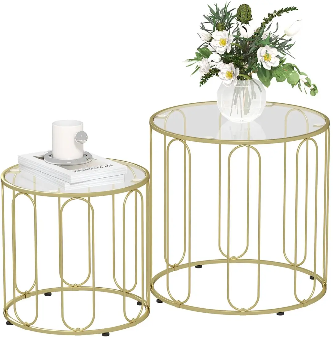 Set Van 2 Ronde Bijzettafels