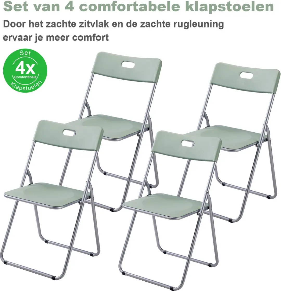 Bardi 4 Delige Klapstoelenset