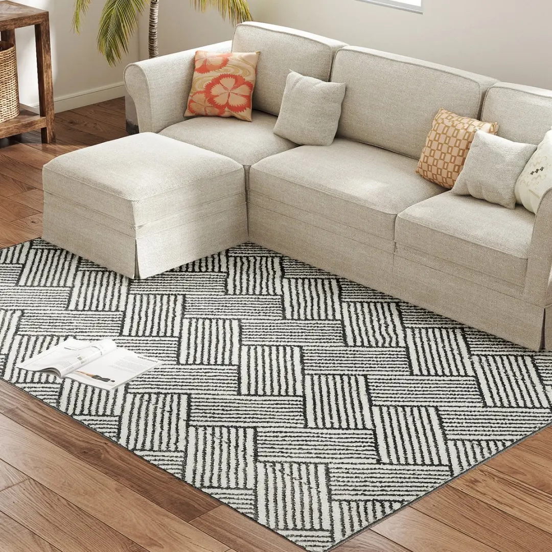 ECTEATOY® Vloerkleed 200x140 cm Grijs