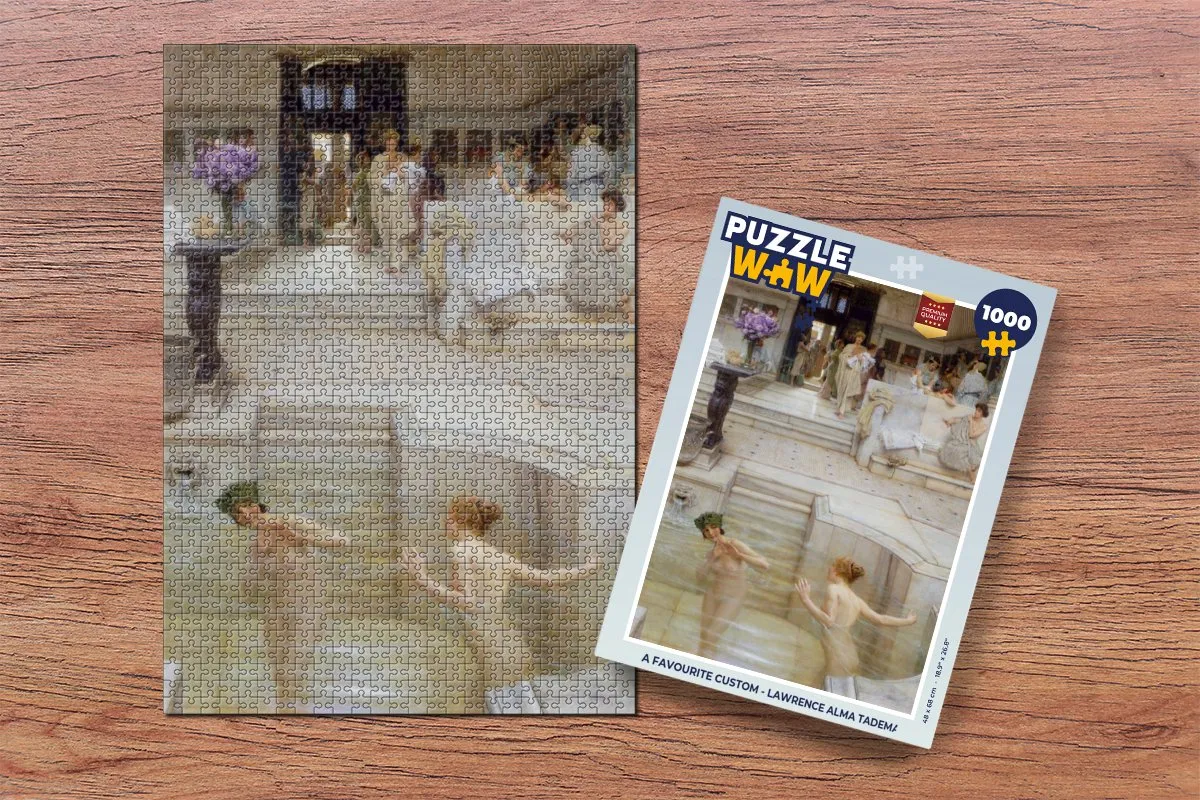 PuzzleWow Lawrence Alma Tadema Legpuzzel 1000 Stuks - Multicolor