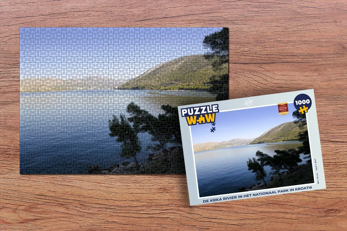 PuzzleWow Kroatië Nationaal Park Krka Legpuzzel 1000 Stuks - Multicolor
