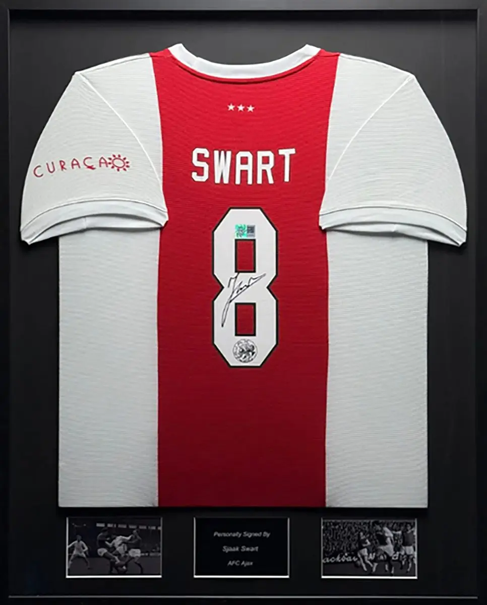 Sjaak Swart AFC Ajax 21/22 ingelijst thuis shirt