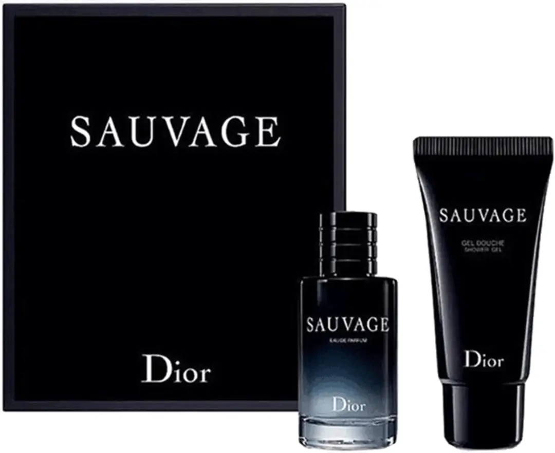 Dior Sauvage Set voor men Splash Eau de Parfum 10 ml + Shower Gel 20 ml TRAVEL s