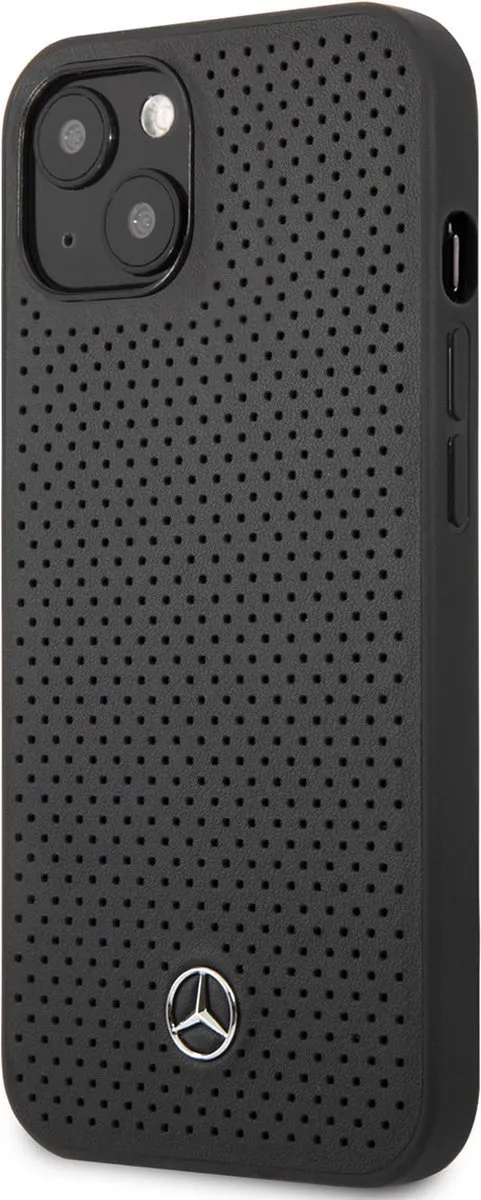 Mercedes-Benz iPhone 13 Mini Hardcase - Grijs - Real Leather
