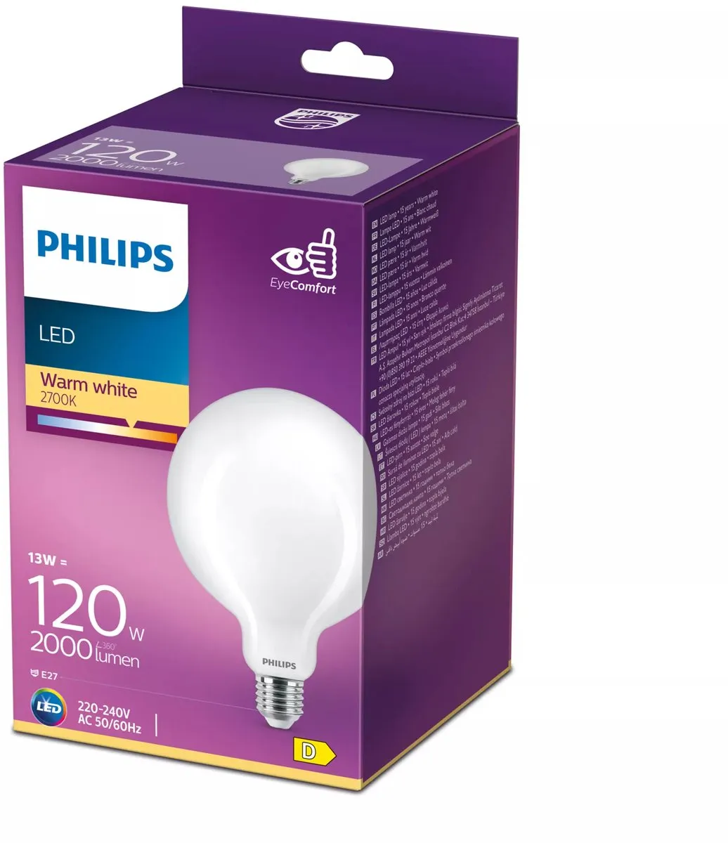 Philips LED E27 13W Warmwit - 1 Stuk