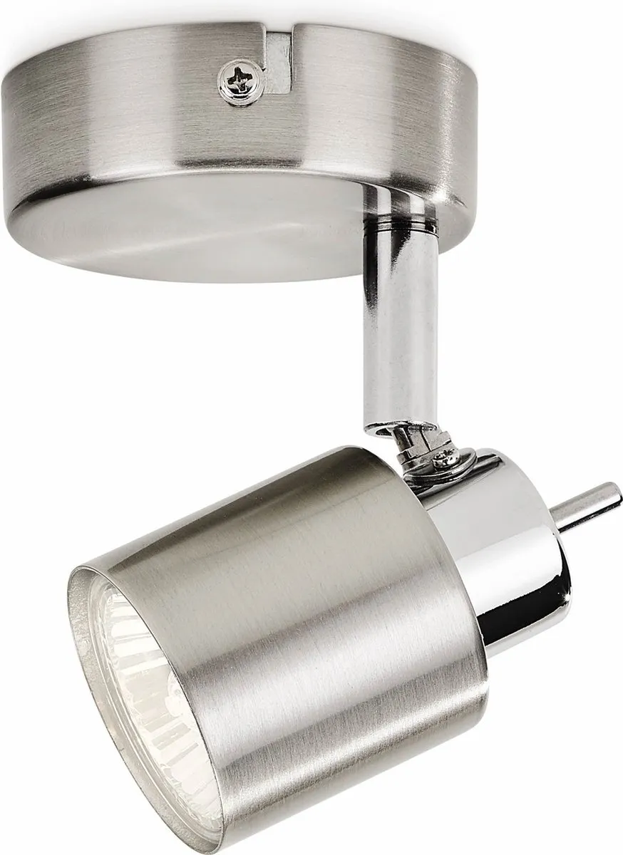 Philips Meranti Opbouwspot GU10 - 4,8W Warmwit - Mat Chroom