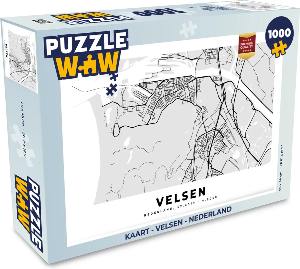 PuzzleWow Velsen Nederland Legpuzzel 1000 Stuks