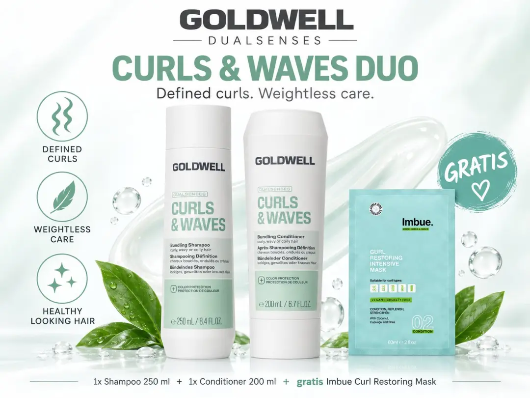 Goldwell Dualsenses Curls & Waves Shampoo & Conditioner + Gratis Imbue Masker