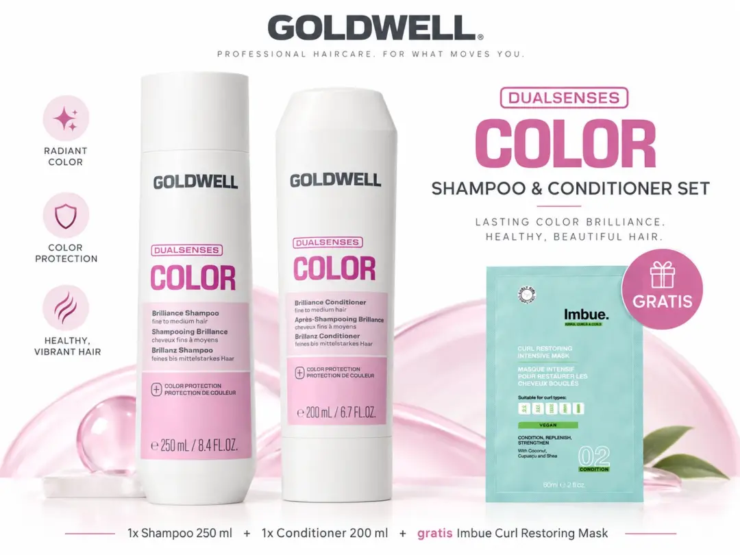 Goldwell Dualsenses Color Shampoo & Conditioner + Gratis Imbue Masker