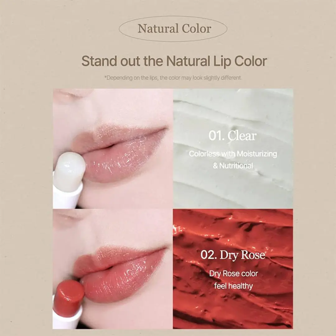 Mixsoon Vegan Melting Lip Balm 4,1g - Dry Rose - afbeelding 6 van 6