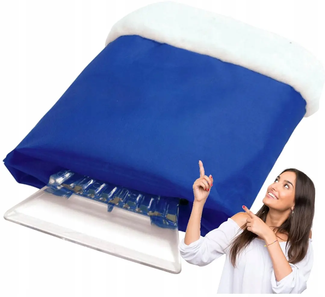 Prosperplast Alaska IJskrabber met Handschoen Blauw