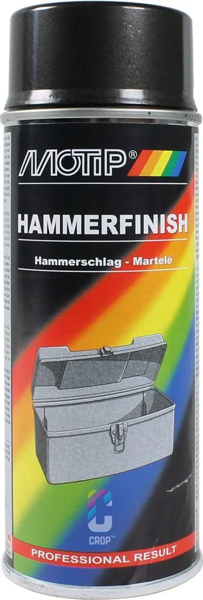 Motip Hamerslag Verf Antraciet 400ml - afbeelding 2 van 6
