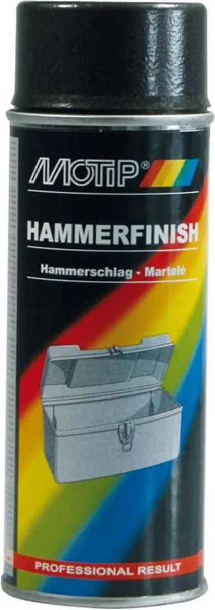Motip Hamerslag Verf Antraciet 400ml - afbeelding 4 van 6
