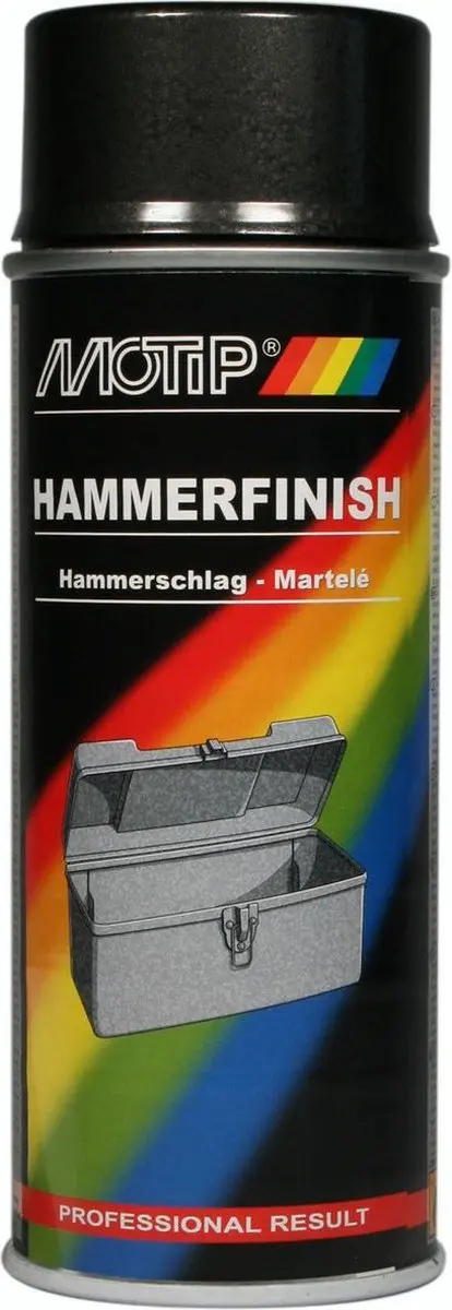 Motip Hamerslag Verf Antraciet 400ml - afbeelding 3 van 6