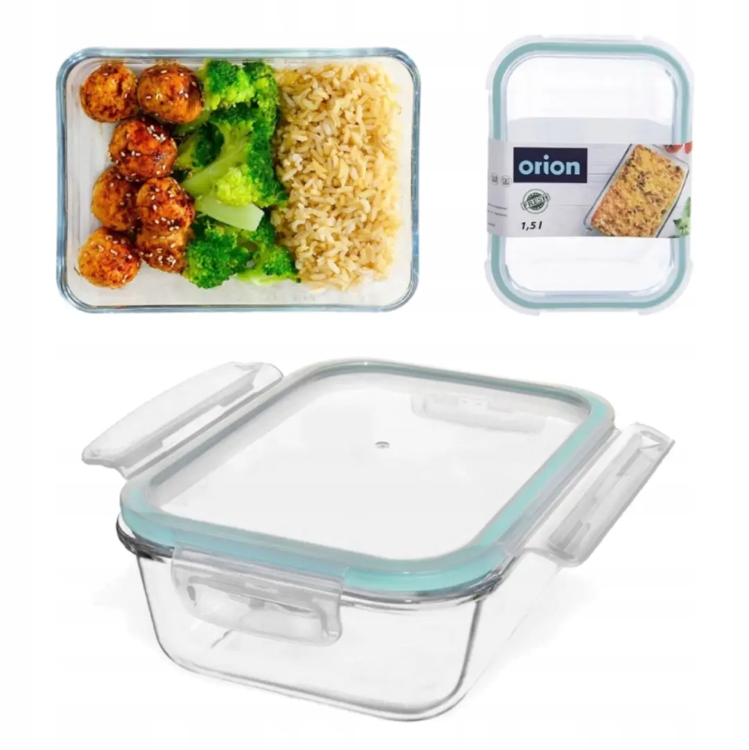 Orion Glazen Voedselcontainer 1,5L - Hermetisch - afbeelding 5 van 5